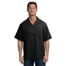 Port Authority Signature Silk Blend Camp Shirt 3XL - Black image