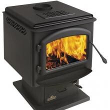 Napoleon 1900P Deluxe Large Wood Burning Stove - Black / Black Louvers Napoleon 1900P Deluxe Large Wood Burning Stove - Black / Black Louvers