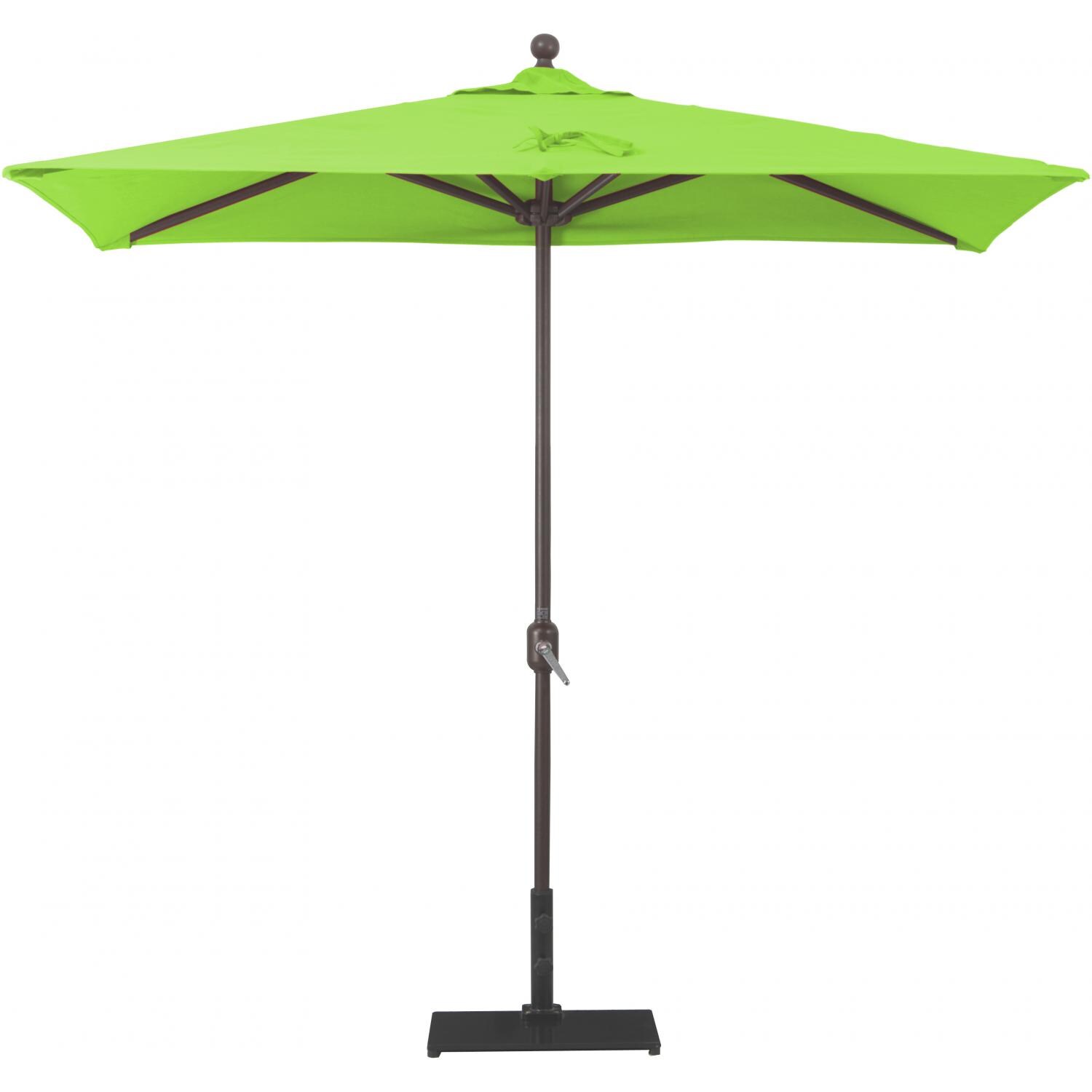 Galtech 7 X 3 1/2 Ft Aluminum Half Wall Commercial Patio Umbrella With