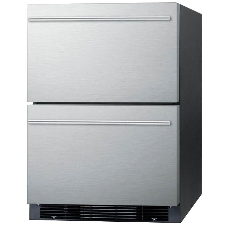 Summit 24Inch 4.8 Cu. Ft. Double Drawer Refrigerator / Freezer