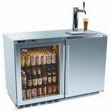 Perlick HP48RT-O-3L-1R1 12.0 Cu. Ft. Capacity Outdoor Refrigerator / Kegerator - Glass Left Door / Stainless Steel Right Door / Stainless Steel Cabinet