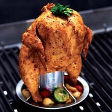 Stainless Steel Chicken Roaster With Silicone Brush image