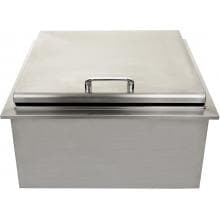 BBQ Guys Drop-In Ice Bin Cooler With Condiment Holder