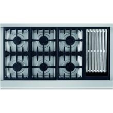 DCS Professional 48-Inch 6-Burner Natural Gas Cooktop With Grill By Fisher Paykel - CPV-486GL-N