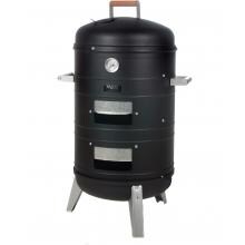 Aussie Charcoal Smokers By Meco - 5031 Charcoal Combo Water Smoker Grill - Black