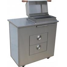 BBQ Guys Stainless Steel Electric Grill With Stainless Steel Island