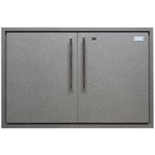 Sunset Bay Outdoor 30-Inch Powder Coated Aluminum Double Door Enclosed Cabinet - Brown Speckle - DD30-F image