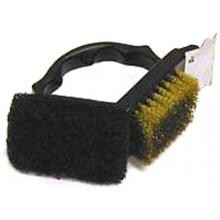 Two Way Grill Brush & Scrubber Pad W/ Stainless Steel Scraper