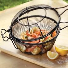 9-Inch Diameter Small Non-Stick 3-In-1 Chef's Grill Basket And Skillet image
