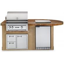 Lynx Sedona Deluxe BBQ Island With 30-Inch Natural Gas BBQ Grill With Rotisserie - Sandalwood image