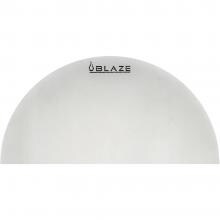Blaze Kamado Stainless Steel Half Round Heat Deflection Plate - BLZ-KMDO-9HMSSP image