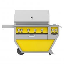 Hestan Deluxe 42-Inch Freestanding Natural Gas Grill W/ All Infrared Burners, Rotisserie & Double Side Burner - Sol - GSBR42CX2-NG-YW image