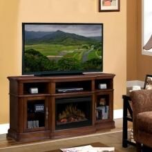 Dimplex Portobello 67-Inch Electric Fireplace Media Console - Walnut