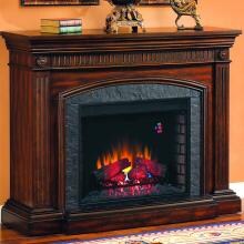 Saranac 54-Inch Electric Fireplace - Roasted Cherry - 28WM1127