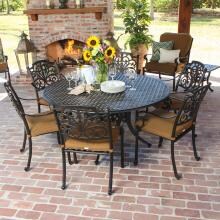 Lakeview Outdoor Designs Evangeline Aluminum 6 Person Dining Set