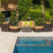 Lakeview Outdoor Designs Avery Island Wicker 4 Person Deep Seating