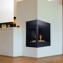 Monessen CLLDVNSC Arlington Series 36-Inch Natural Gas Direct Vent Corner Designer Fireplace System With Signature Command Control Left Facing