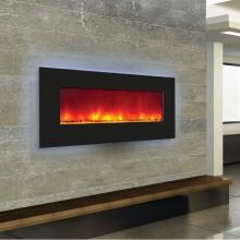 Amantii Wall Mount/Built-In 34-Inch Electric Fireplace - Black Glass - WM-BI-34 Amantii Wall Mount/Built-In 34-Inch Electric Fireplace - Black Glass - WM-BI-34