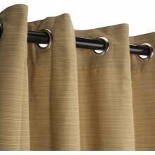 Sunbrella Outdoor Curtain With Grommets By Hatteras Outdoors - 52 1/2 X 84 Inch - Dupione Bamboo