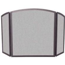 UniFlame 52-Inch 3 Fold Bronze Wrought Iron Fireplace Screen - S-1658 image
