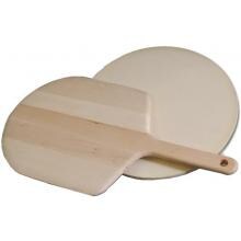 KettlePizza Wood Pizza Peel and Cordierite Stone Kit image