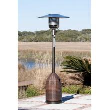 Fire Sense 46000 BTU Propane Patio Heater With Wicker Tank Cover - Mocha