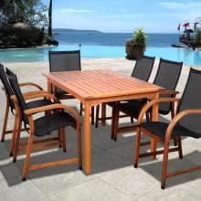 Amazonia Bahamas Sling 6 Person Dining Set