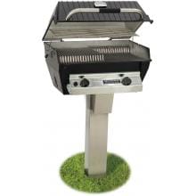 Broilmaster R3N Infrared Natural Gas Grill On Stainless Steel In-Ground Post