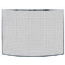 UniFlame 41-Inch Curved Pewter Fireplace Screen - S-1613 image