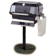MHP Gas Grills JNR4DD Grill W/ Stainless Grids On In-Ground Post