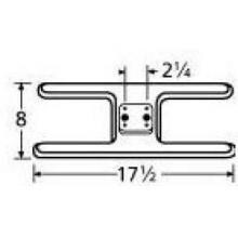 Stainless Steel H Twin, Centered, 2.25 Inch Offset Burner Head 10902 image