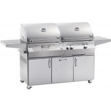 Fire Magic Aurora A830s 46-Inch Freestanding Natural Gas With One Infrared Burner And Charcoal Combo Grill - A830s-5LAN-61-CB image