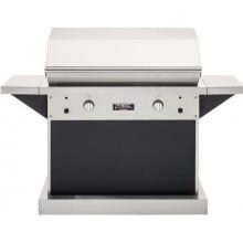 TEC Patio FR 44-Inch Freestanding Infrared Natural Gas Grill On Black Pedestal - PFR2NTPEDB image