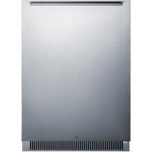Summit 24-Inch 5.5 Cu. Ft. Outdoor Rated Compact Refrigerator - Stainless Steel - CL68ROS image