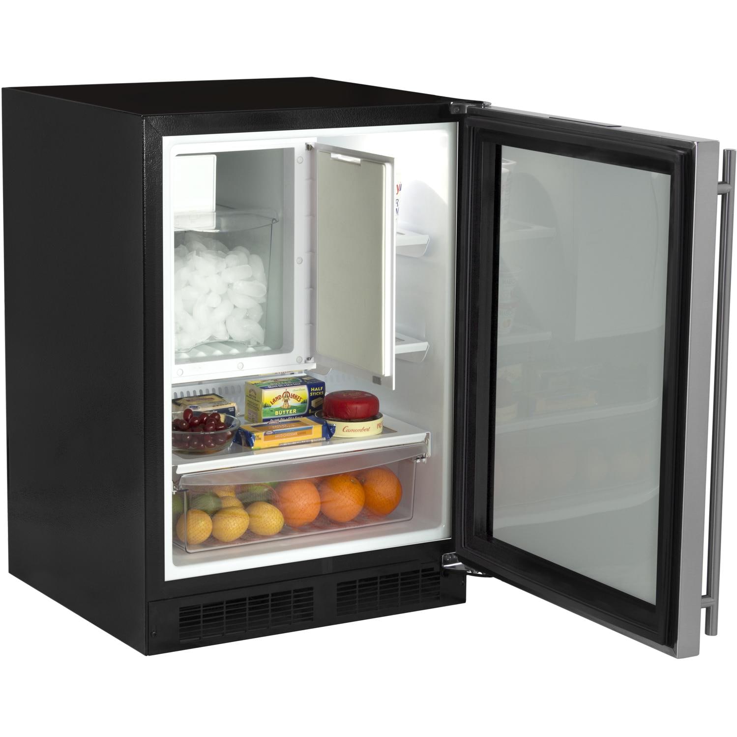 Marvel 24Inch Right Hinge Compact Refrigerator / Ice Maker Stainless Steel ML24RIS3RS