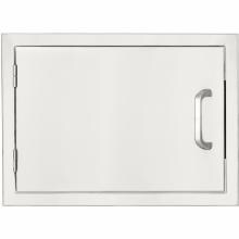 BBQGuys.com Kingston Series 20-Inch Stainless Steel Left-Hinged Single Access Door - Horizontal image