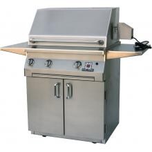 Solaire 30 Inch All Infrared Freestanding Propane Gas Grill With Rotisserie On Standard Cart - SOL-AGBQ-30CIR-LP image