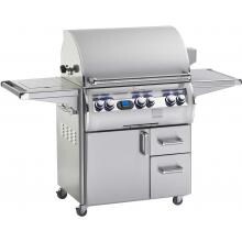Fire Magic Echelon Diamond E660s Natural Gas Grill With Single Side Burner And One Infrared Burner On Cart