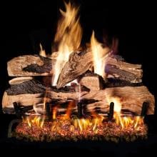 Peterson Real Fyre 24-Inch Split Oak Designer Plus Log Set With Vented G4 Burner