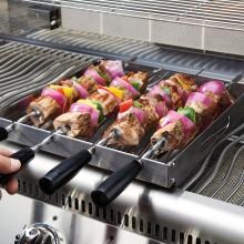 Napoleon PRO Stainless Steel Rotating BBQ Skewer Rack - Set Of 4 image