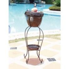 Alfresco Home Duetto Outdoor Beverage Cooler With Shelf And Stand - Cognac