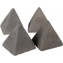 Peterson Real Fyre Decorative Geo Shapes Slate 4-Sided Pyramid Set - Set Of 4 Large image