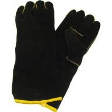 GrillPro 00528 - Black Leather BBQ Gloves