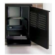 Fire Magic Legacy 14-Inch Black Single Access Door With Propane Tank Storage - 23920-1T image
