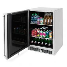 Lynx 24-Inch 5.3 Cu. Ft. Left Hinge Outdoor Rated Compact Refrigerator - LM24BFL image