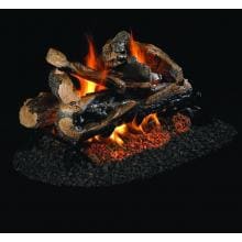 Peterson Real Fyre 24-Inch Rugged Split Oak See-Thru Log Set With Vented G45 Burner