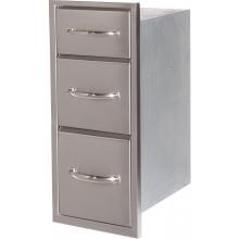 Luxor Medallion 15-Inch Triple Access Drawer - AHT-M-3D image