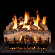 Peterson Real Fyre 18-Inch Mountain Crest Split Oak With Vented Natural Gas G31 Triple-Tier Burner - Variable Flame Remote image