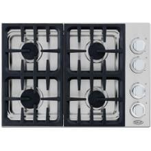 DCS 30-Inch 4-Burner Natural Gas Drop-In Cooktop By Fisher Paykel - CDU304N DCS 30-Inch 4-Burner Natural Gas Drop-In Cooktop By Fisher Paykel - CDU304N