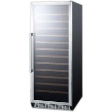 Summit 102 Bottle Freestanding Wine Cooler - Stainless Steel / Black Cabinet - SWC1102